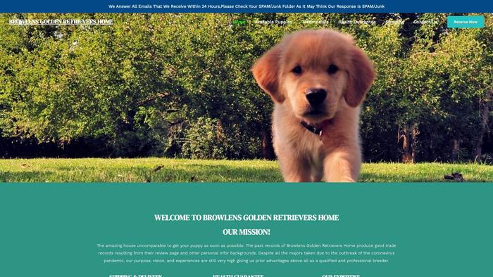 Browlensgoldenretrievershome.com - Golden Retriever Puppy Scam Review