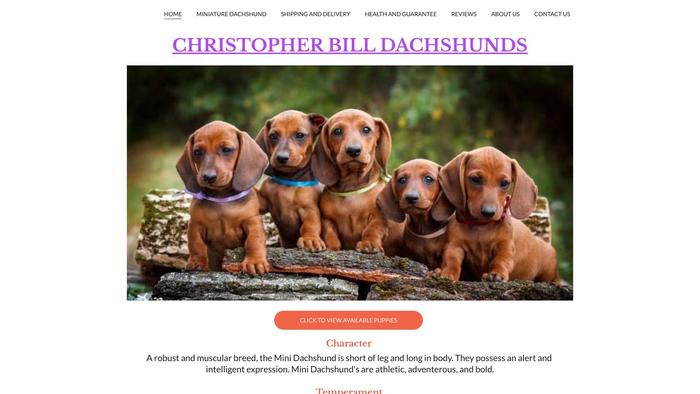 Christopherbilldachshund.com - Dachshund Puppy Scam Review