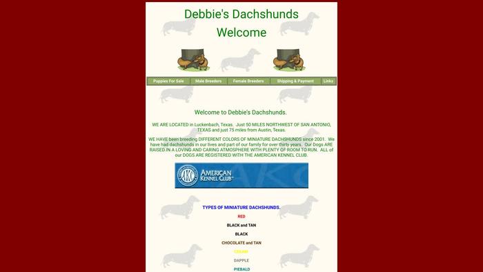 Debbiedachshunds.com - Dachshund Puppy Scam Review