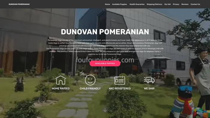 Donovanpomeranianhome.com - Pomeranian Puppy Scam Review