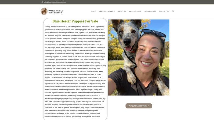 Familyraisedblueheeler.com - Terrier Puppy Scam Review