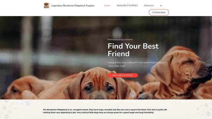 Legendaryrhodesianridgeback.store - Rhodesian Ridgeback Puppy Scam Review