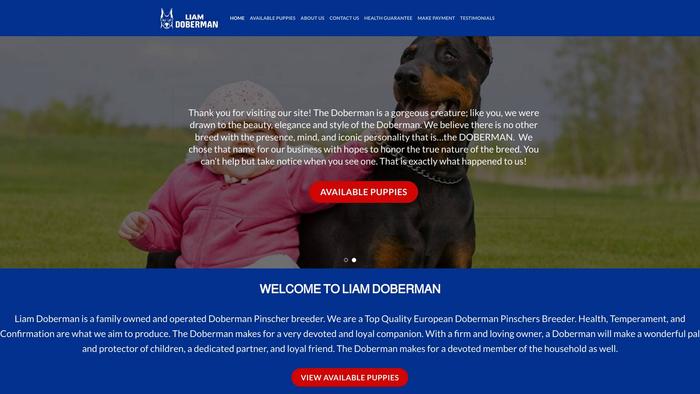 Liamdoberman.com - Doberman Pinscher Puppy Scam Review