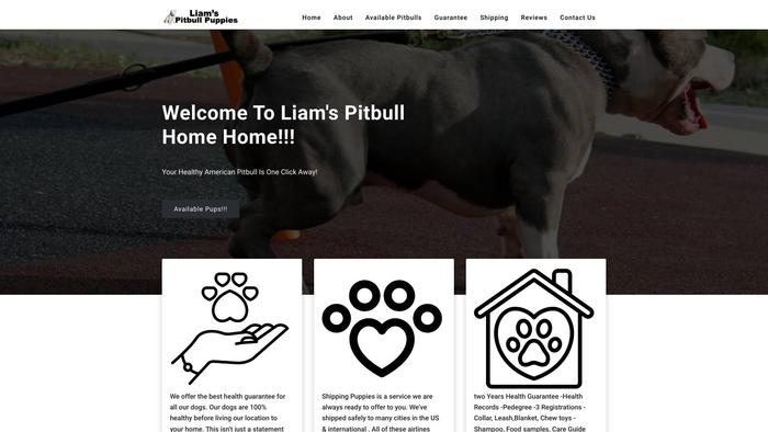 Liamspitbullshome.com - Pit Bull Puppy Scam Review