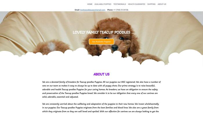 Lovelyfamilyteacuppoodles.com - Poodle Puppy Scam Review