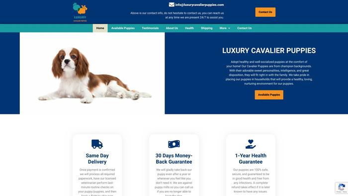 Luxurycavalierpuppies.com - Cavalier King Charles Spaniel Puppy Scam Review