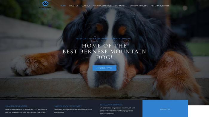 Majorbernesemountaindog.com - Bernese Mountain Dog Puppy Scam Review