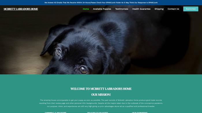 Mcbrettlabradorshome.com - Labrador Puppy Scam Review