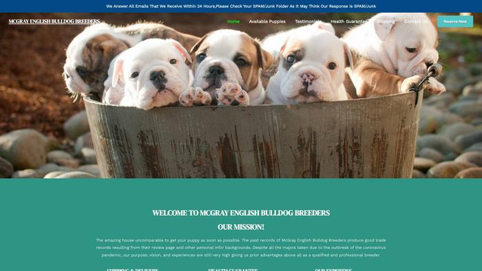 Mcgrayenglishbulldogbreeders.com - English Bulldog Puppy Scam Review