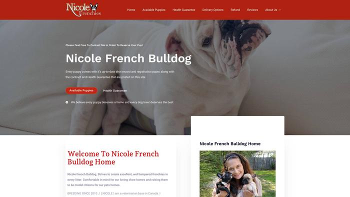 Nicolefrenchbulldog.com - French Bulldog Puppy Scam Review