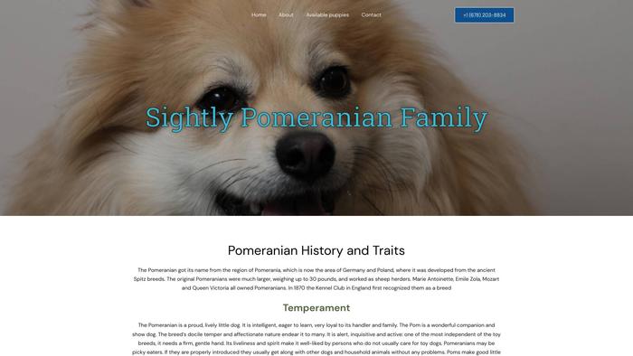 Sightlypomeranianfamily.com - Pomeranian Puppy Scam Review