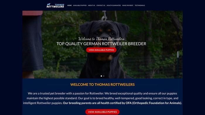 Thomasrottweilers.com - Rottweiler Puppy Scam Review