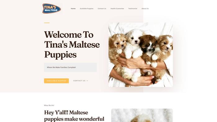 Tinasmaltese.com - Maltese Puppy Scam Review