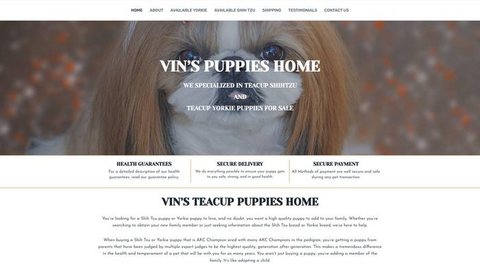 Vinsyorkieshihtzuhome.com - Shihtzu Puppy Scam Review