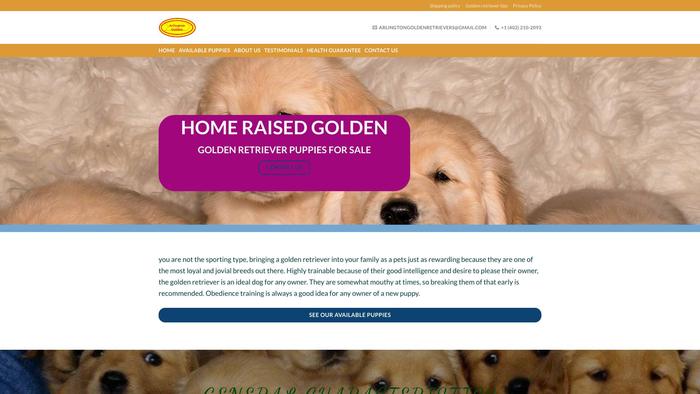 Arlingtongoldenretrievers.com - Golden Retriever Puppy Scam Review