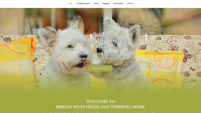 Brightwesthighlandterrierhome.com - Terrier Puppy Scam Review