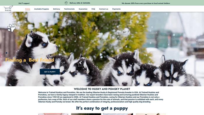 Buyhuskyandpomsky.shop - Husky Puppy Scam Review