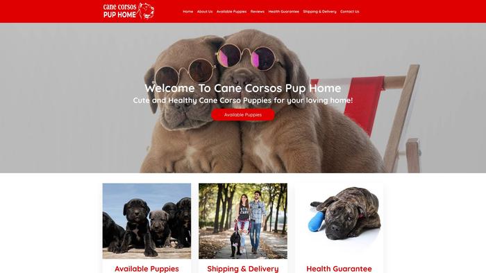 Canecorsospuphome.com - Cane Corso Puppy Scam Review