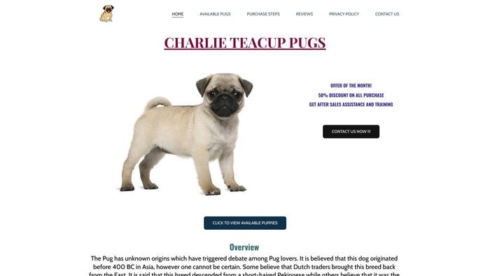 Charliepugs.com - Pug Puppy Scam Review