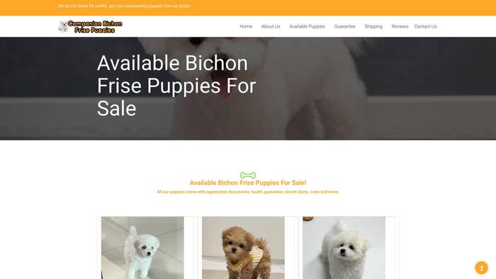 Companionbichonfrisepups.com - Bichon Frise Puppy Scam Review