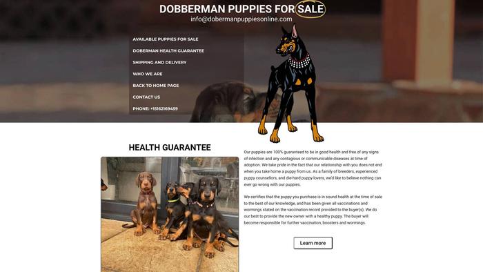 Dobermanpuppiesonline.com - Doberman Pinscher Puppy Scam Review