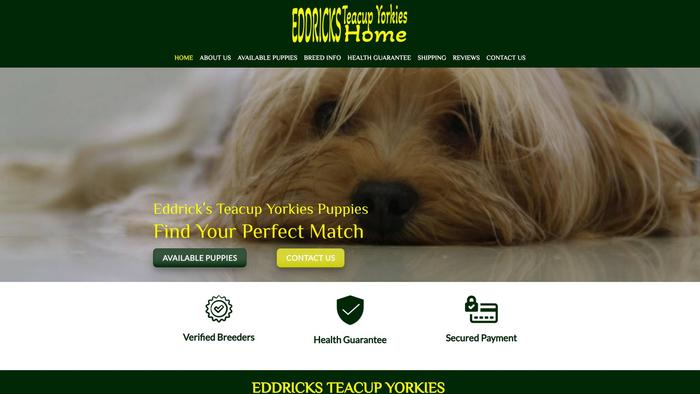 Eddricksteacupyorkieshome.com - Yorkshire Terrier Puppy Scam Review