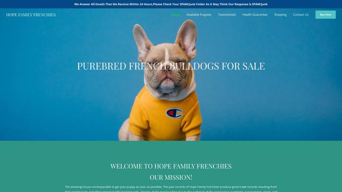 Hopefamilyfrenchies.com - French Bulldog Puppy Scam Review