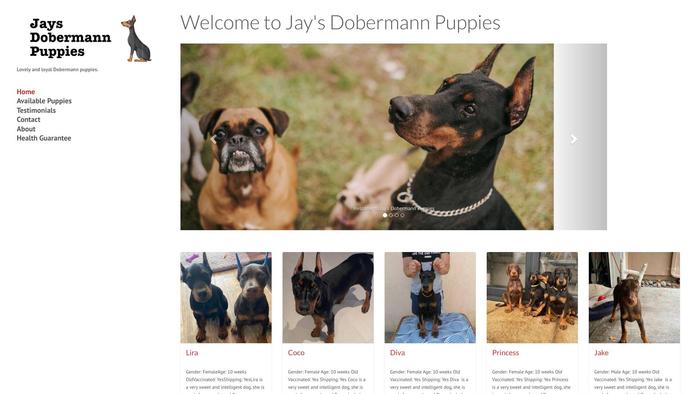 Jaysdobermann.com - Doberman Pinscher Puppy Scam Review