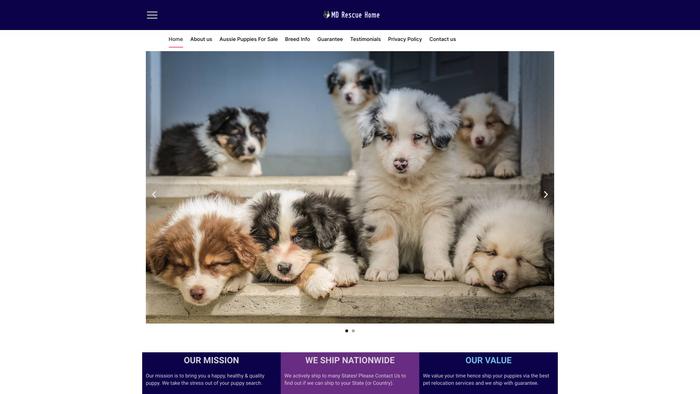 Mdrescuehome.com - Australian Shepherd Puppy Scam Review