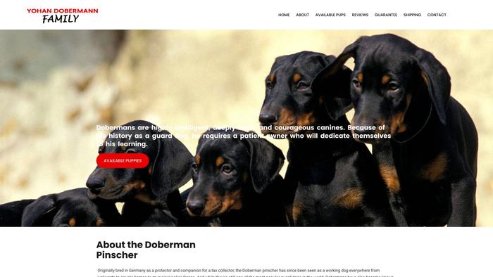 Yohandobermannfamily.com - Doberman Pinscher Puppy Scam Review